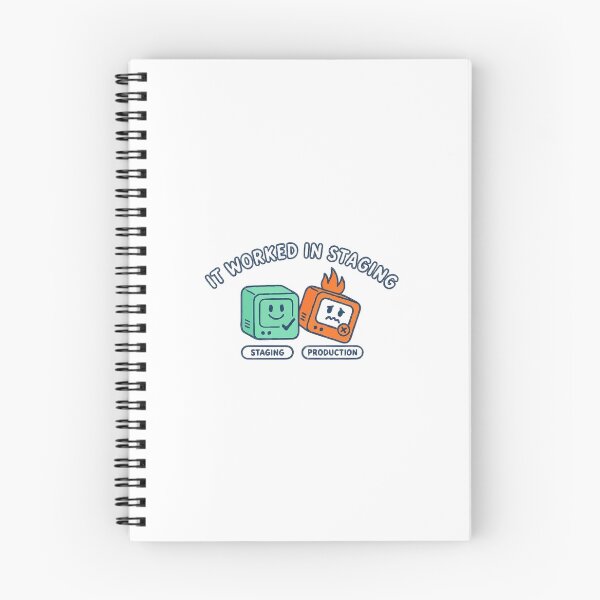 Item preview, It Worked In Staging Devops Server Fire Joke designed and sold by ironsloth.