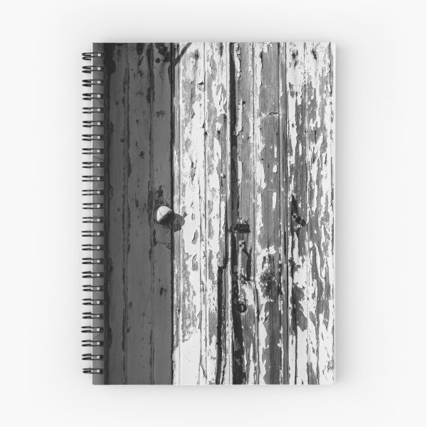 Item preview, Weathered and Distressed Wooden Door with Peeling Paint in Black and White designed and sold by Nmallia.
