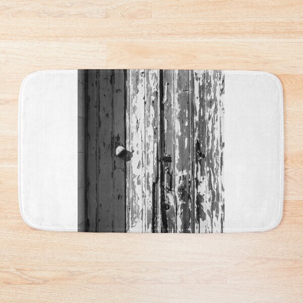 Item preview, Weathered and Distressed Wooden Door with Peeling Paint in Black and White designed and sold by Nmallia.