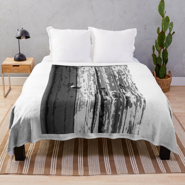 Item preview, Weathered and Distressed Wooden Door with Peeling Paint in Black and White designed and sold by Nmallia.
