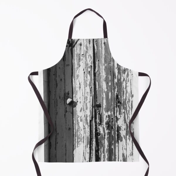 Item preview, Weathered and Distressed Wooden Door with Peeling Paint in Black and White designed and sold by Nmallia.