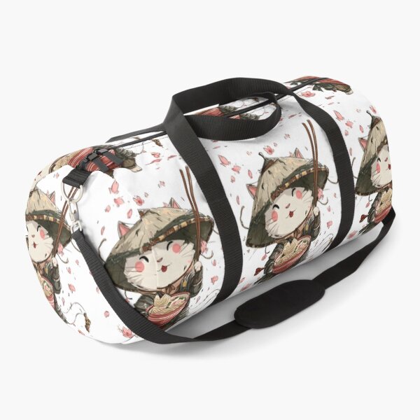 Item preview,  chibi samurai warrior cat eat ramen designed and sold by cutemakerotart.