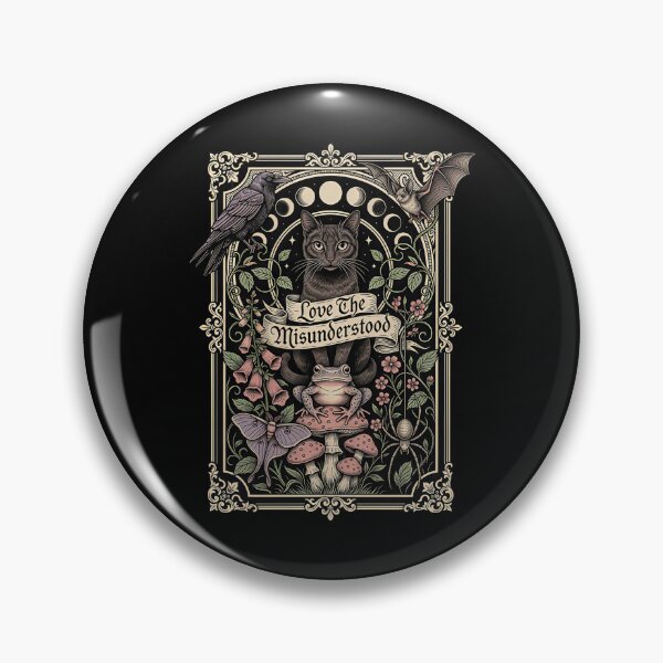 Item preview, Love The Misunderstood Bat Raven Cat Enchanted Cottagecore designed and sold by Redgiant87x.