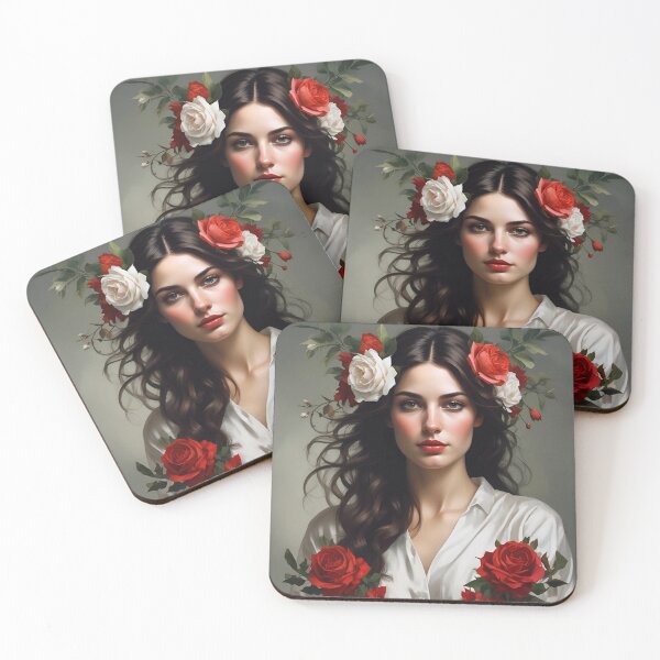 Item preview, Woman with flowers designed and sold by MK26Designs.