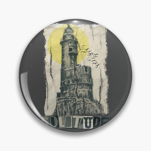 Item preview, SOLITUDE - Dark Aesthetic Lighthouse Vintage Collage Art designed and sold by RonnyMilleo.