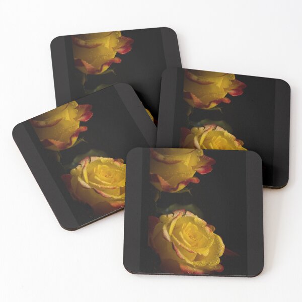 Item preview, Moody yellow rose with waterdrops designed and sold by MIKEASHOP156.