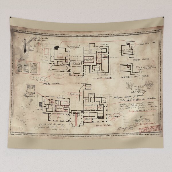 Item preview, The Spencer Mansion Plan designed and sold by DeviantMerch.
