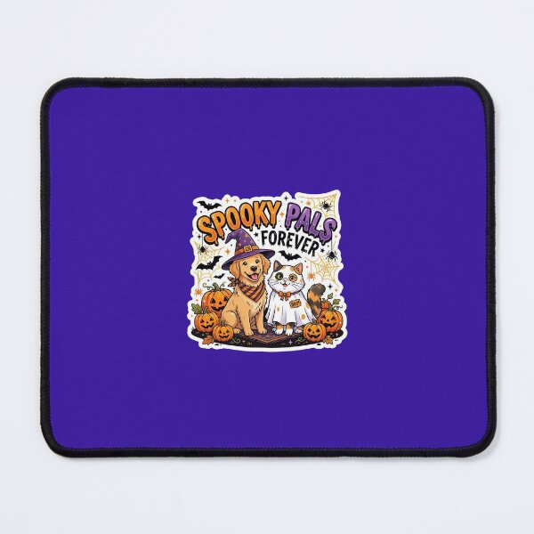 Item preview, Spooky Pals Forever - Cute Halloween Cat and Dog designed and sold by FootprintofLove.