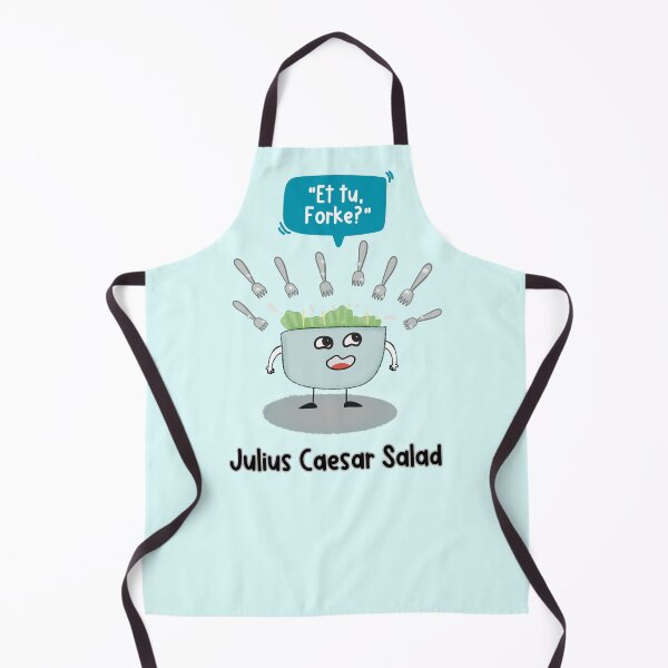 Item preview, Book Puns Shakespeare Julius Caesar Salad Cartoon designed and sold by Renata illustrata.