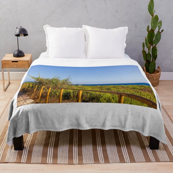 Item preview, Scenic Coastal Pathway Overlooking Lush Greenery and the Clear Blue Ocean designed and sold by Nmallia.
