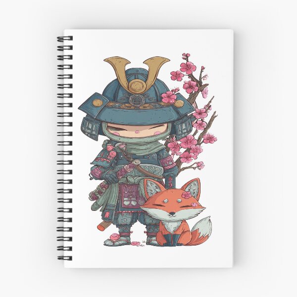Item preview,  chibi samurai warrior with fox designed and sold by cutemakerotart.