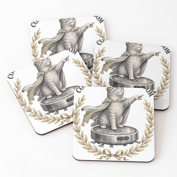 Item preview, Conquering The Living Room Cat Chariot Engraving T-Shirt Design designed and sold by KIDEnia.
