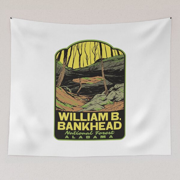 Item preview, William B Bankhead National Forest Natural Bridge Retro Art designed and sold by HalpinDesign.
