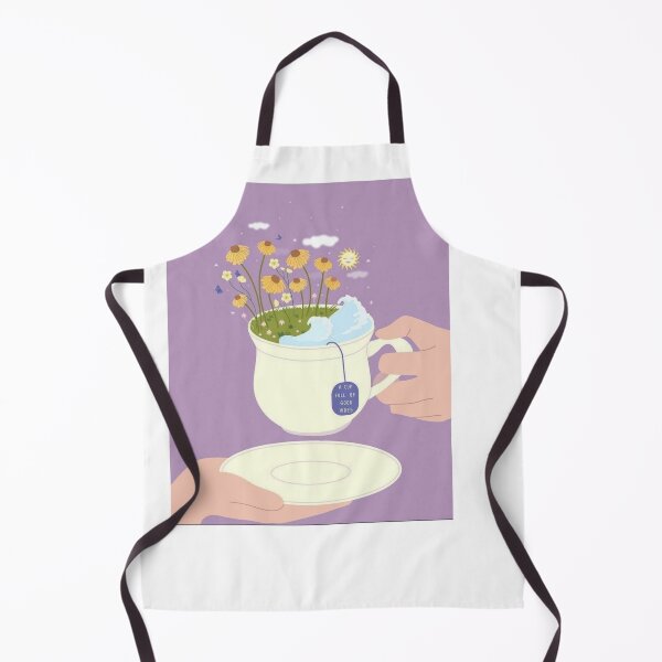 Item preview, A Cup Full of Good Vibes Surreal Teacup Garden Illustration designed and sold by MindMakerStudio.