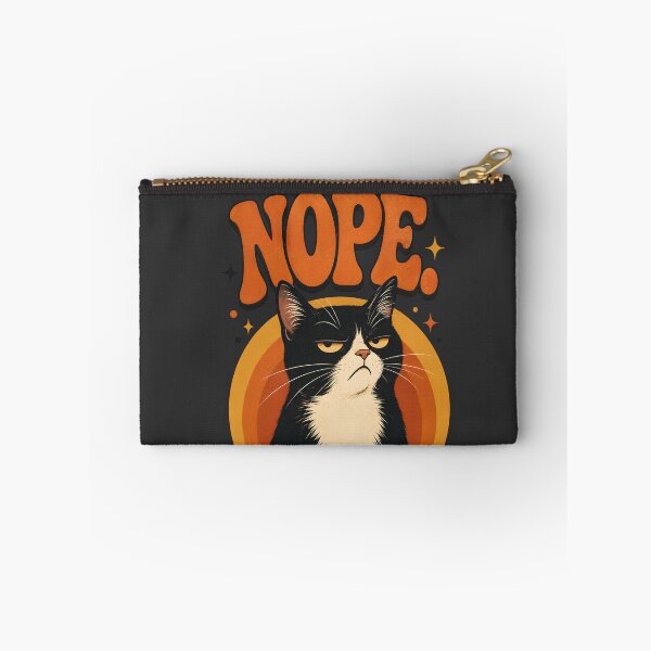 Item preview, Nope Grumpy Cat Funny Sarcastic Quote Retro 70s designed and sold by Retro Whiskers.