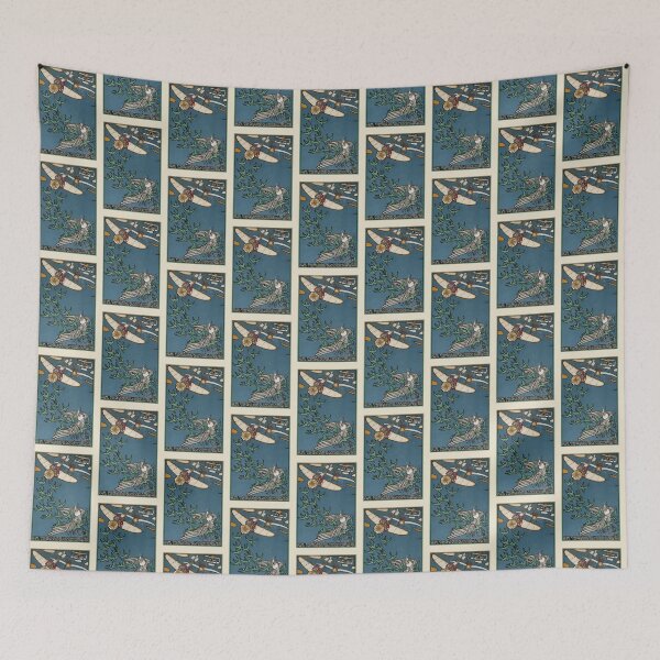 Item preview, Vintage  color lithograph titled The Duke of Gramatneiss's Famous Pack of Birds  designed and sold by stevepaint.