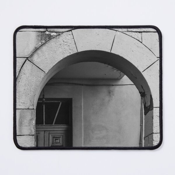 Item preview, Black and White Photograph of an Arched Stone Doorway designed and sold by Nmallia.