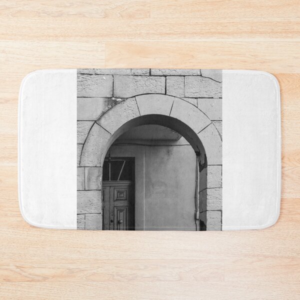 Item preview, Black and White Photograph of an Arched Stone Doorway designed and sold by Nmallia.
