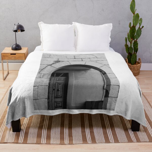Item preview, Black and White Photograph of an Arched Stone Doorway designed and sold by Nmallia.