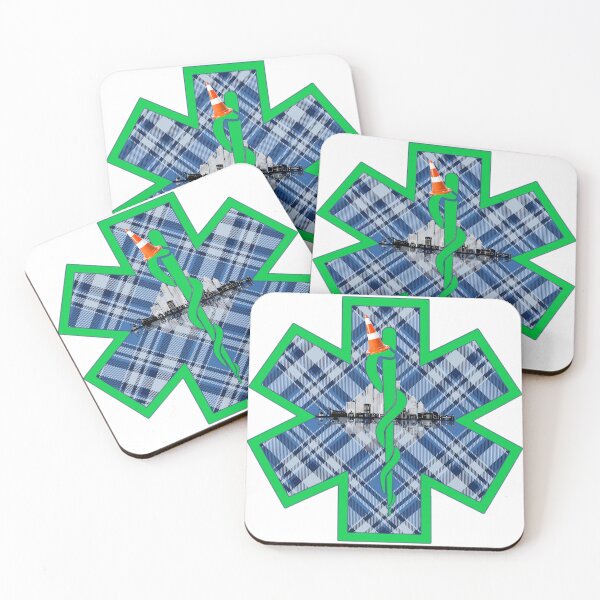 Item preview, Tartan Army Traffic Cone City Skyline Miami Fire Rescue Star of Life designed and sold by FireEMSDesigns.