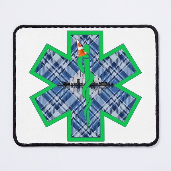 Item preview, Tartan Army Traffic Cone City Skyline Miami Fire Rescue Star of Life designed and sold by FireEMSDesigns.