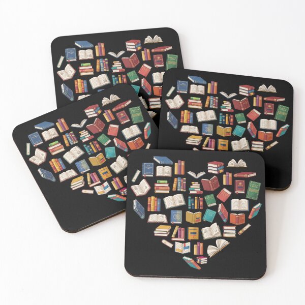 Item preview, Heart Made of Books - Book Lover & Bibliophile Design designed and sold by Shopeon Designs.