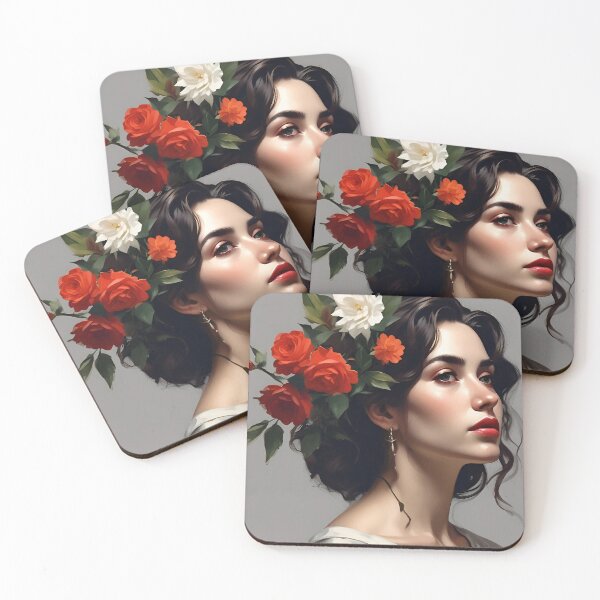 Item preview, Woman with flowers designed and sold by MK26Designs.