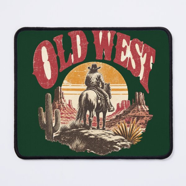 Item preview, Vintage Old West Cowboy Sunset Retro Distressed Design designed and sold by Modern Antique Atelier .