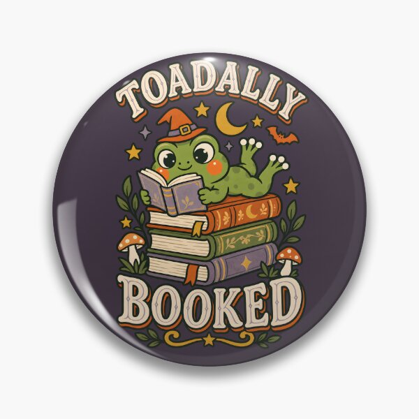 Item preview, Toadally Booked – Cozy Reading Frog designed and sold by  MAD's Recreation Studio.