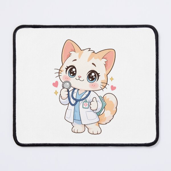 Item preview, Kawaii Cat Doctor Ready To Help designed and sold by HoopeStylee.