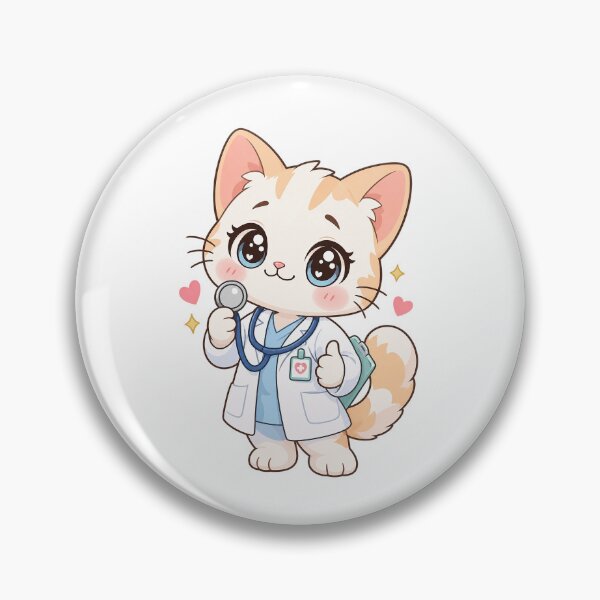 Item preview, Kawaii Cat Doctor Ready To Help designed and sold by HoopeStylee.