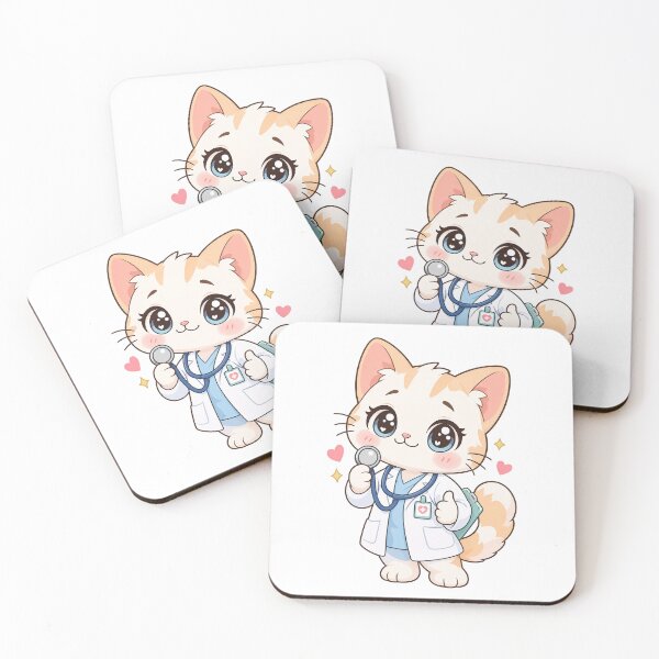 Item preview, Kawaii Cat Doctor Ready To Help designed and sold by HoopeStylee.