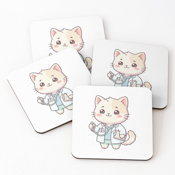 Item preview, Cute Doctor Cat With Stethoscope designed and sold by HoopeStylee.