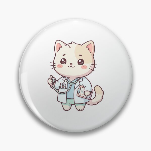 Item preview, Cute Doctor Cat With Stethoscope designed and sold by HoopeStylee.
