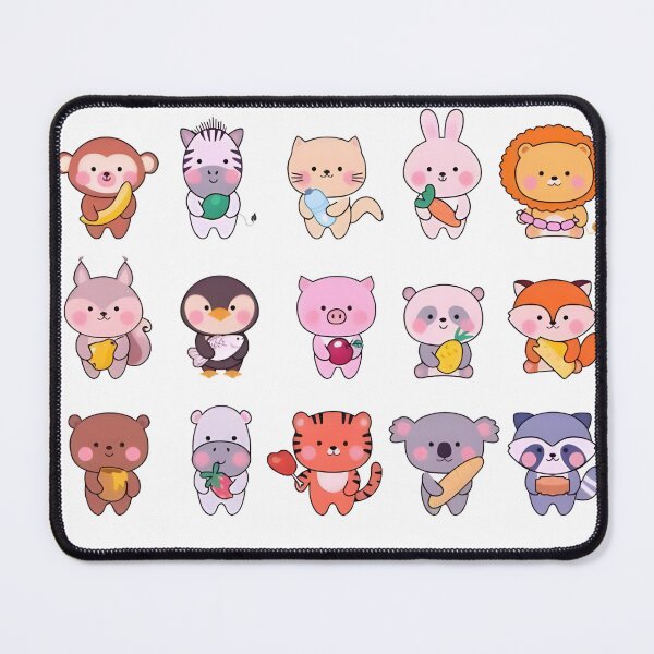 Item preview, Adorable Kawaii Animal Stickers Holding Favorite Treats and Objects designed and sold by arguntalamijani.