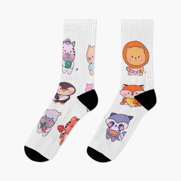 Item preview, Adorable Kawaii Animal Stickers Holding Favorite Treats and Objects designed and sold by arguntalamijani.