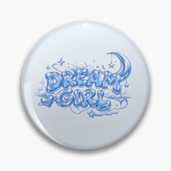 Item preview, Dream Girl Baby Chrome Bubble Text designed and sold by Inkworksbyshery.