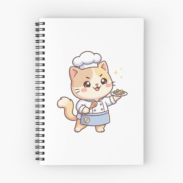 Item preview, Cute Chef Cat With Signature Dish designed and sold by HoopeStylee.