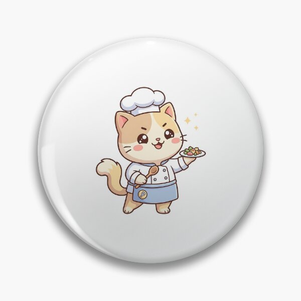 Item preview, Cute Chef Cat With Signature Dish designed and sold by HoopeStylee.