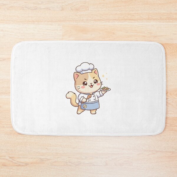 Item preview, Cute Chef Cat With Signature Dish designed and sold by HoopeStylee.