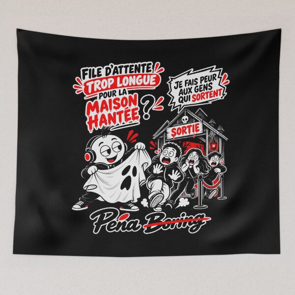Item preview, Funny Halloween T-shirt – The line for the haunted house is too long designed and sold by J-Impression.