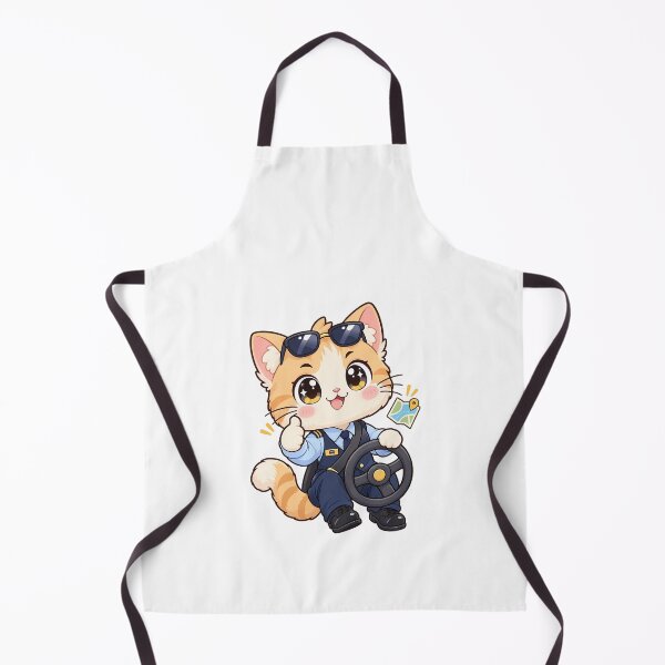 Item preview, Kawaii Cat Driver On The Road designed and sold by HoopeStylee.