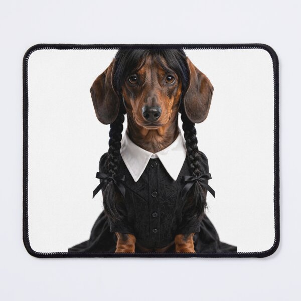 Item preview, Sarcastic Gothic Wednesday Dachshund designed and sold by ProPetStudio.