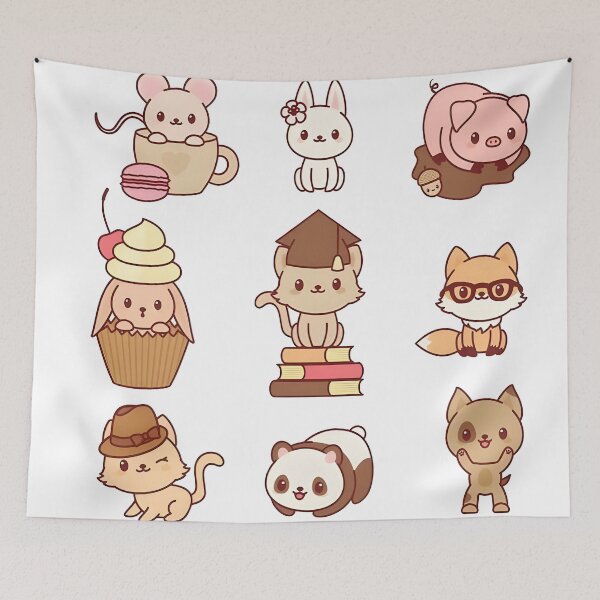 Item preview, Cute Kawaii Critters An Adorable Sticker Collection designed and sold by arguntalamijani.