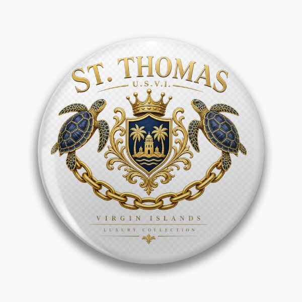 Artikelvorschau, Luxus-Shirt-Design mit Wappen von St. Thomas entworfen und verkauft von NikkiLeeCustom.