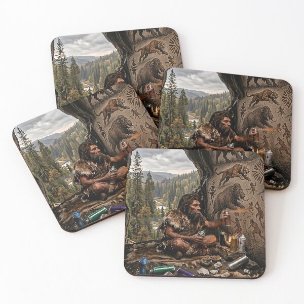 Item preview, Caveman spray painting designed and sold by Franksy420.