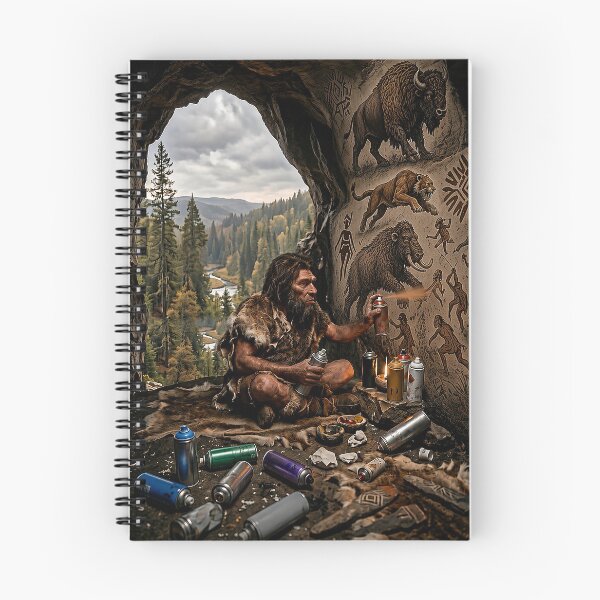Item preview, Caveman spray painting designed and sold by Franksy420.
