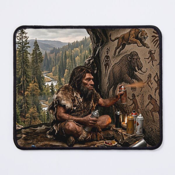 Item preview, Caveman spray painting designed and sold by Franksy420.