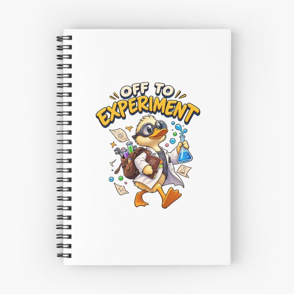 Item preview, Off To Experiment Science Duck Sticker - Funny Scientist Duckling Chemist Art designed and sold by Expats Studio.