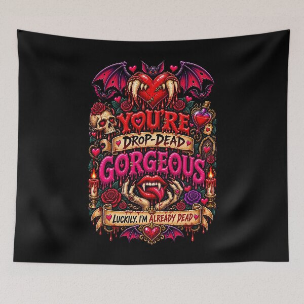 Item preview, DARK LOVE ❤️ - MONSTER ROMANCE COLLETION -  VAMPIRE LOVE - YOU'RE DROP-DEAD GORGEOUS - LUCKILY I'M ALREADY DEAD v2 designed and sold by WheelieGdArt.